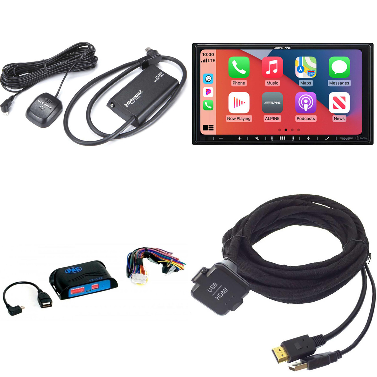 Alpine iLX-407, KCU-315UH USB / HDMI Extension Cable with SWI-CP5