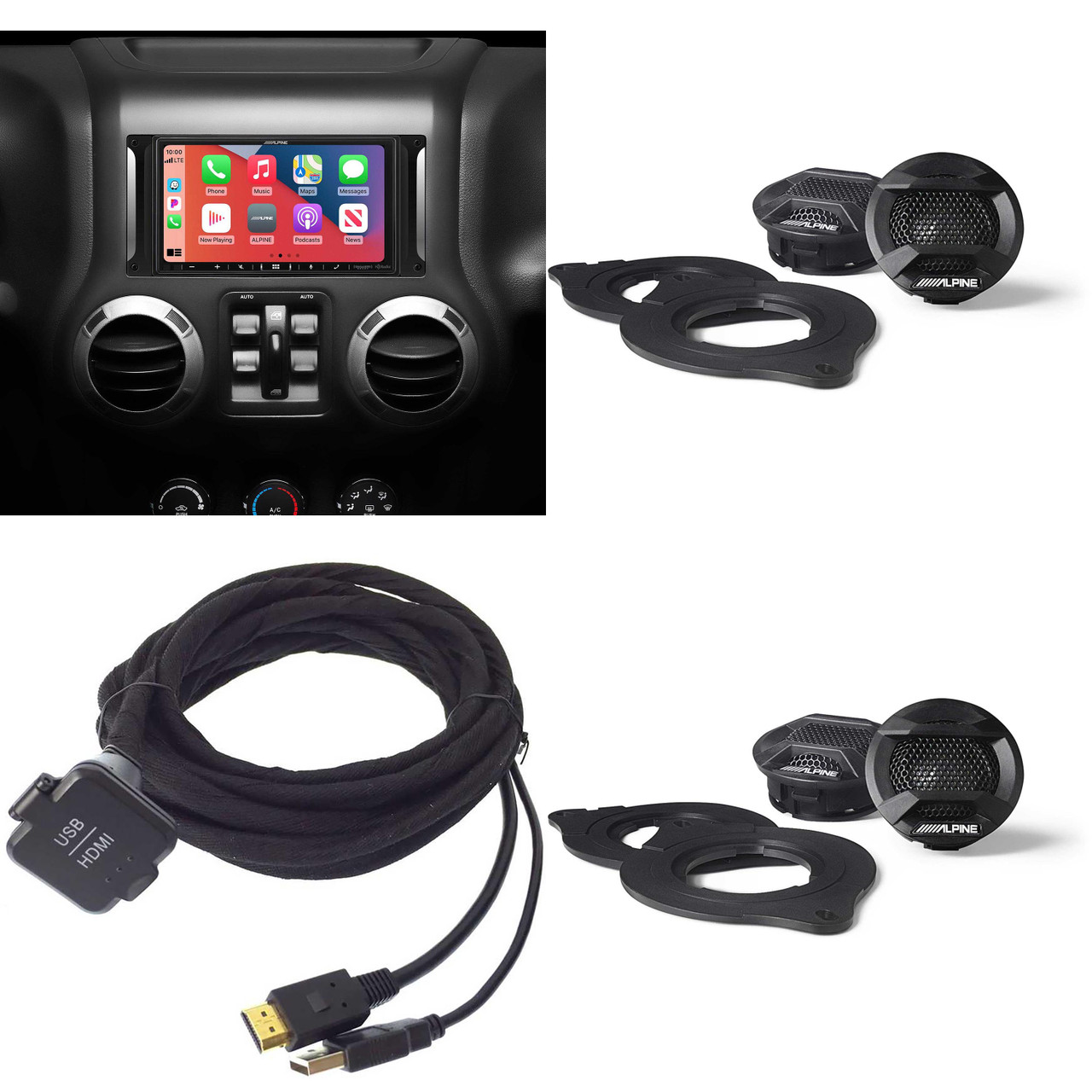 Alpine i407-WRA-JK, KCU-315UH USB / HDMI Extension Cable w/ (2