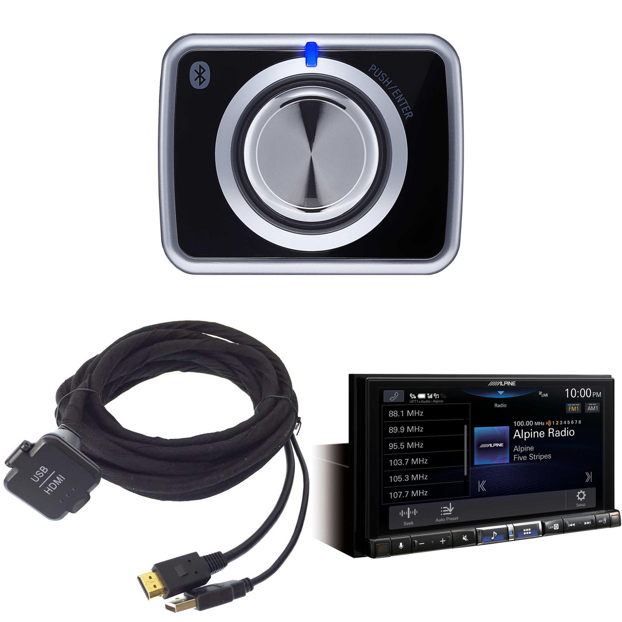 Alpine iLX-507, KCU-315UH USB / HDMI Extension Cable With RUX-H02