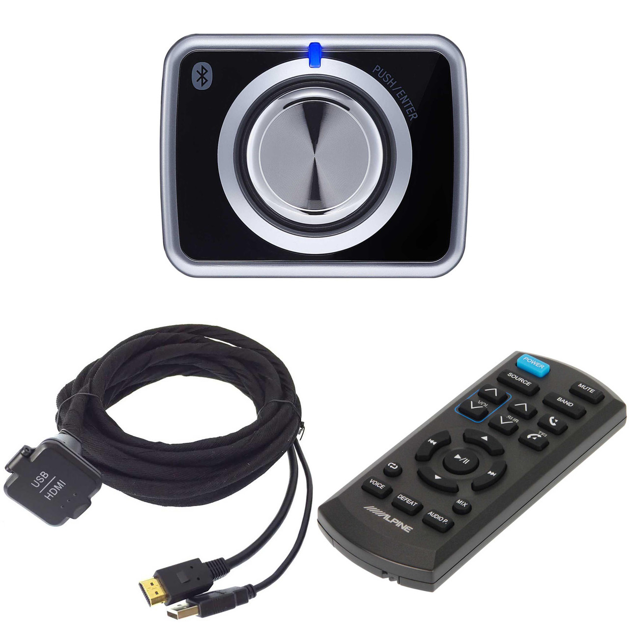 ALPINE サラウンドシステムコントローラー 3615 3317 Alpine KCU-315UH USB / HDMI Extension Cable & RUE-4360 & RUX-H02