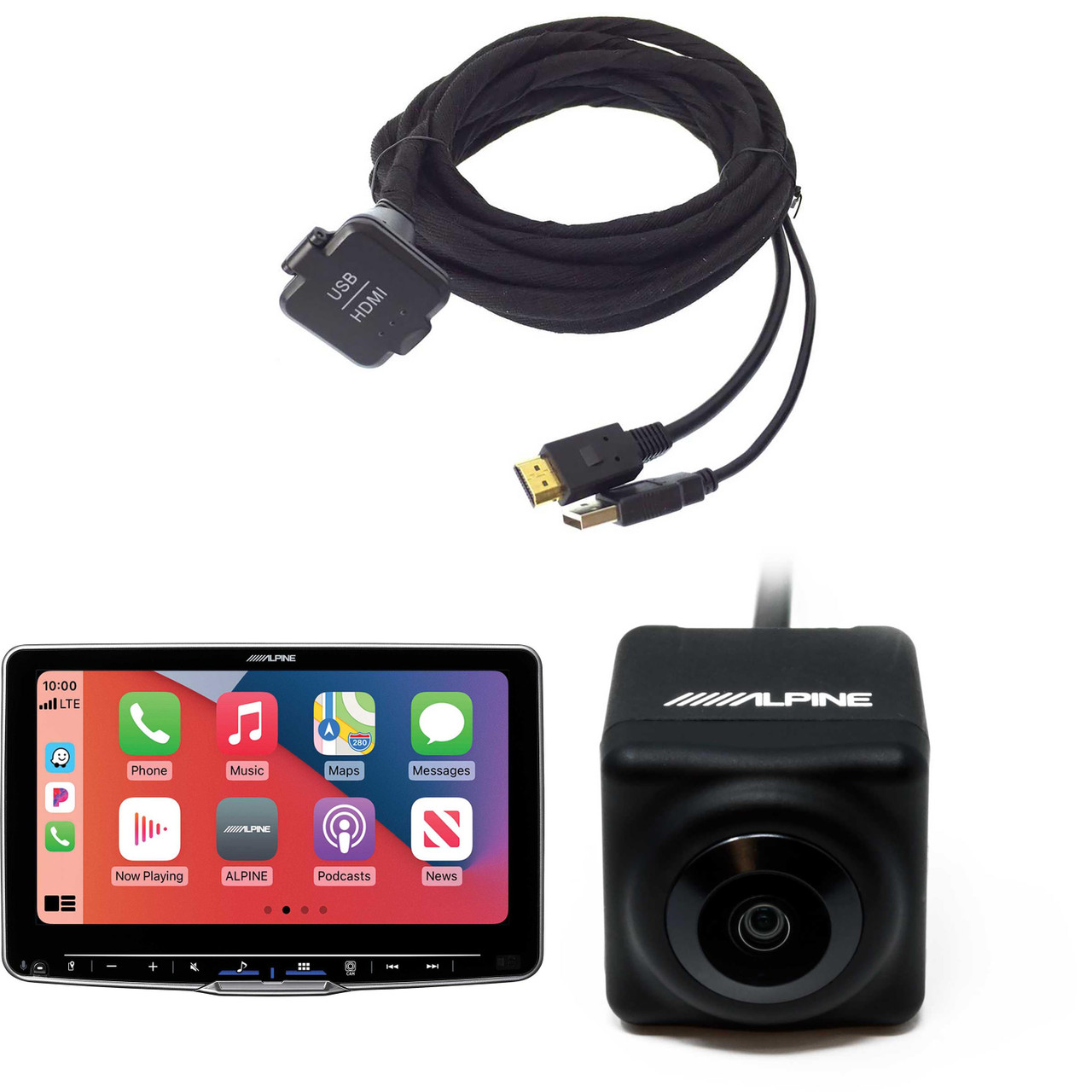 Alpine Halo9 iLX-F509, KCU-315UH USB / HDMI Extension Cable with