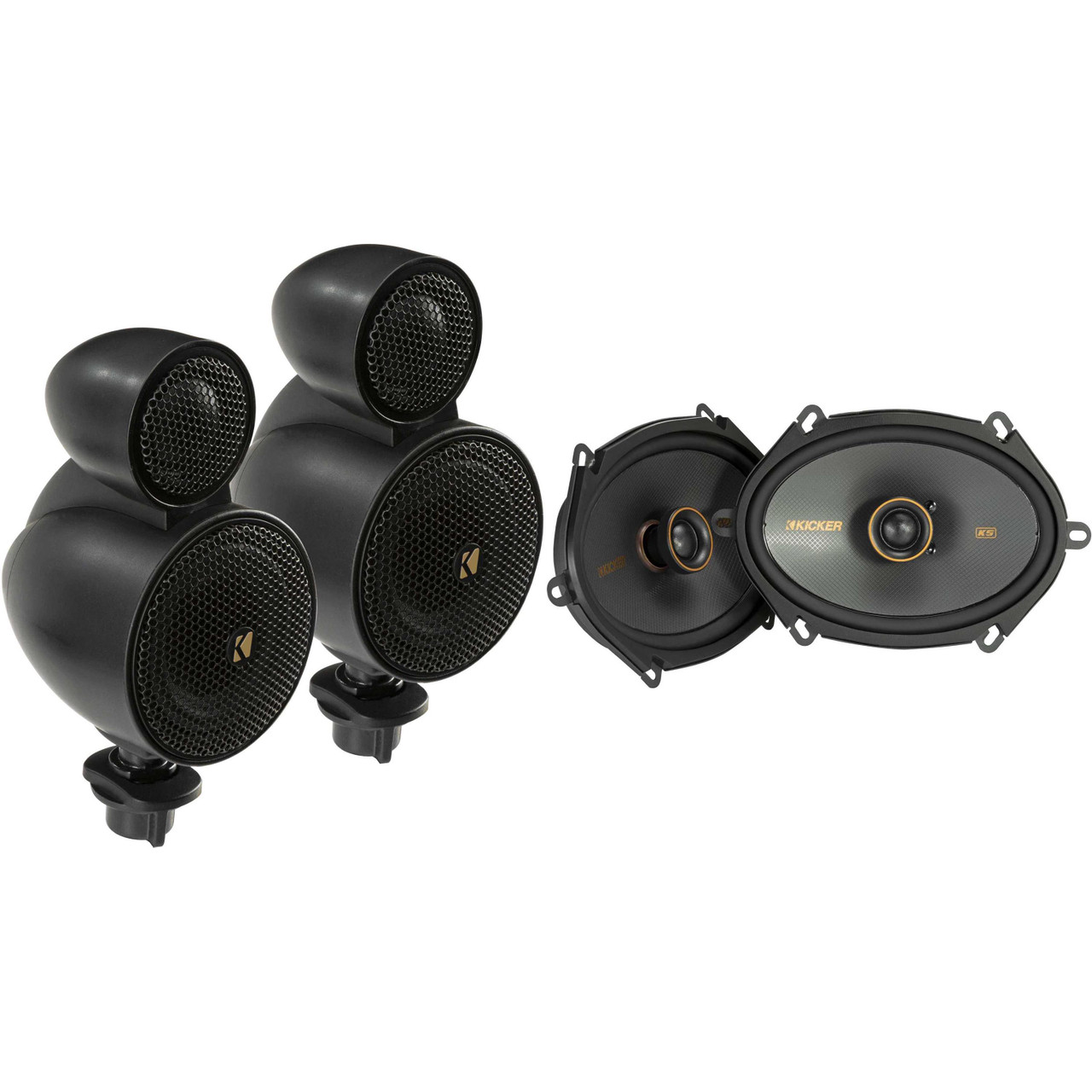 Kicker 47KSMT2504 KSMT250 Dual Pod Component System w/ 2.5