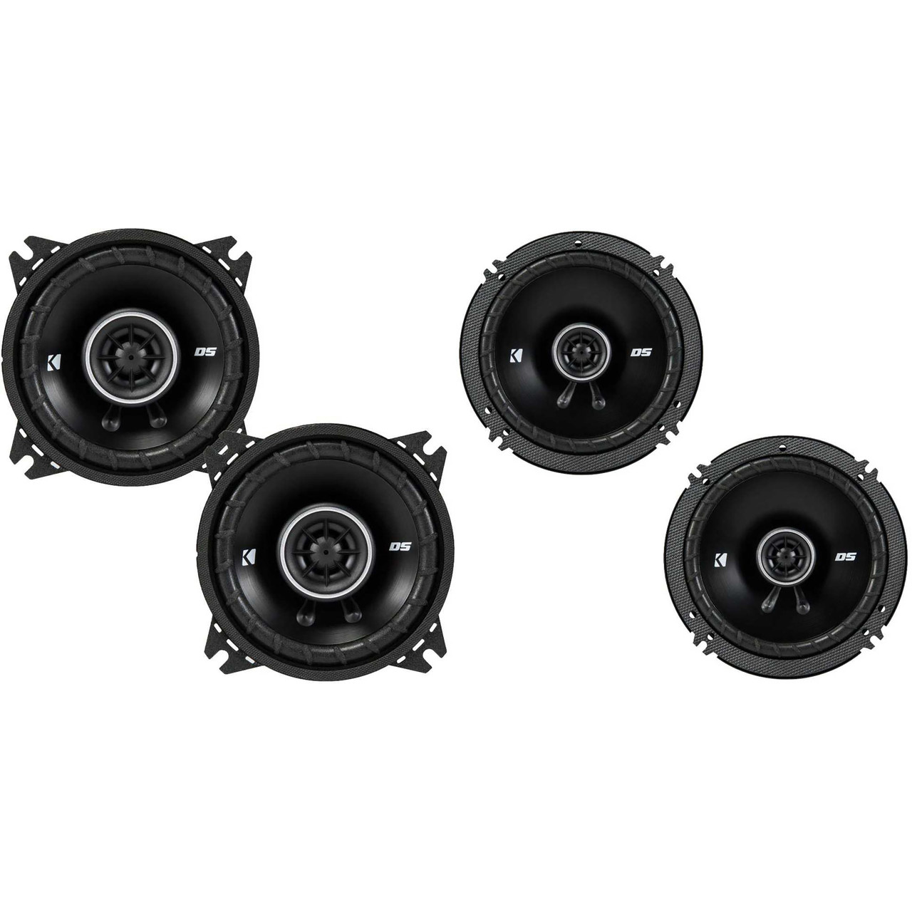 Kicker DSC650 6.5-Inch (160-165mm) Coaxial Speakers w/ 43DSC404 4