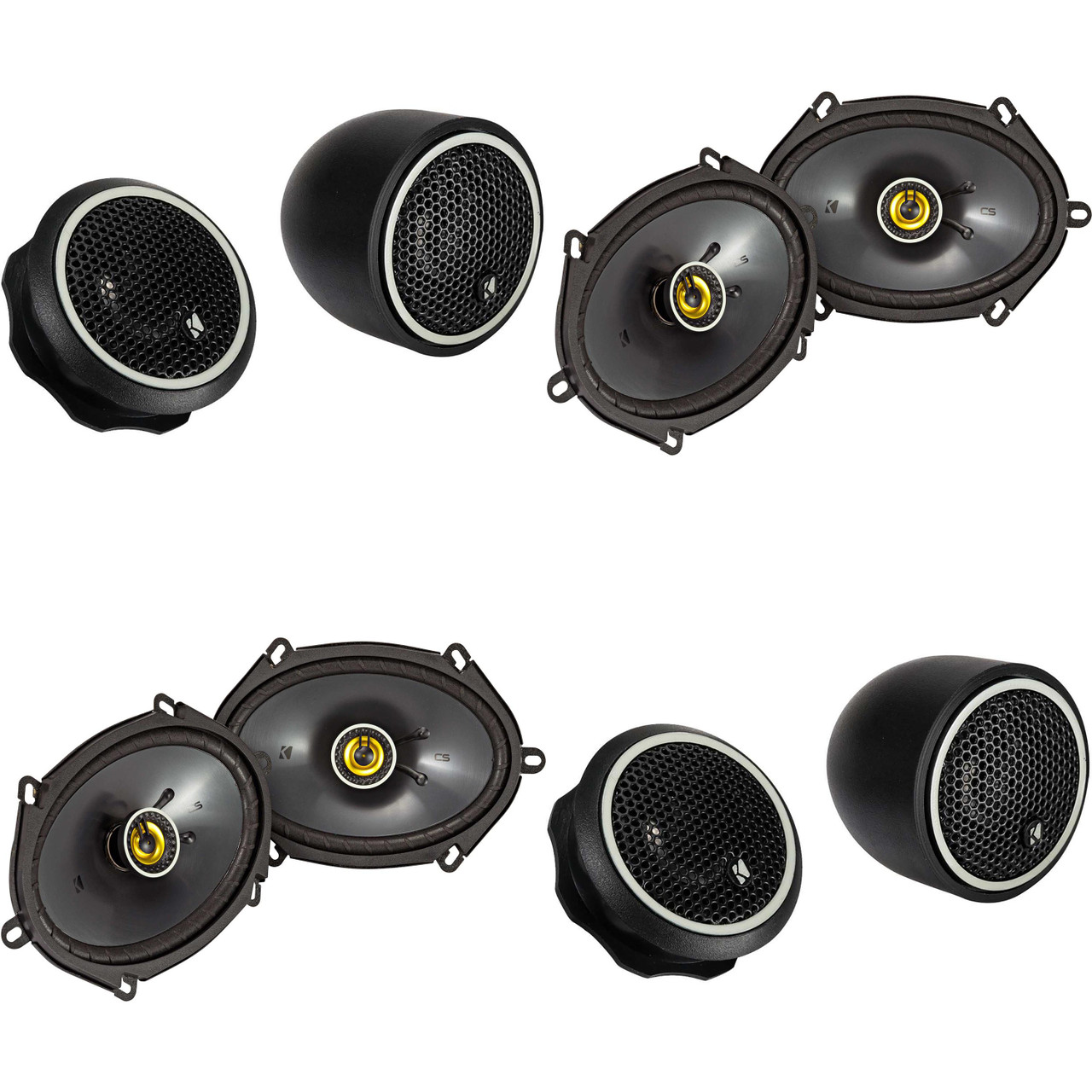 Kicker (2) 46CSC684 CS-Series CSC68 6x8-Inch (160x200mm) Coaxial