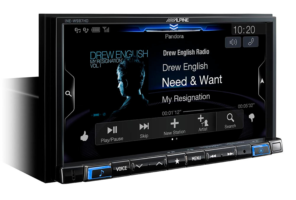 Alpine INE-W987HD Mech-less 7-inch Audio/Video/Navigation (AVN
