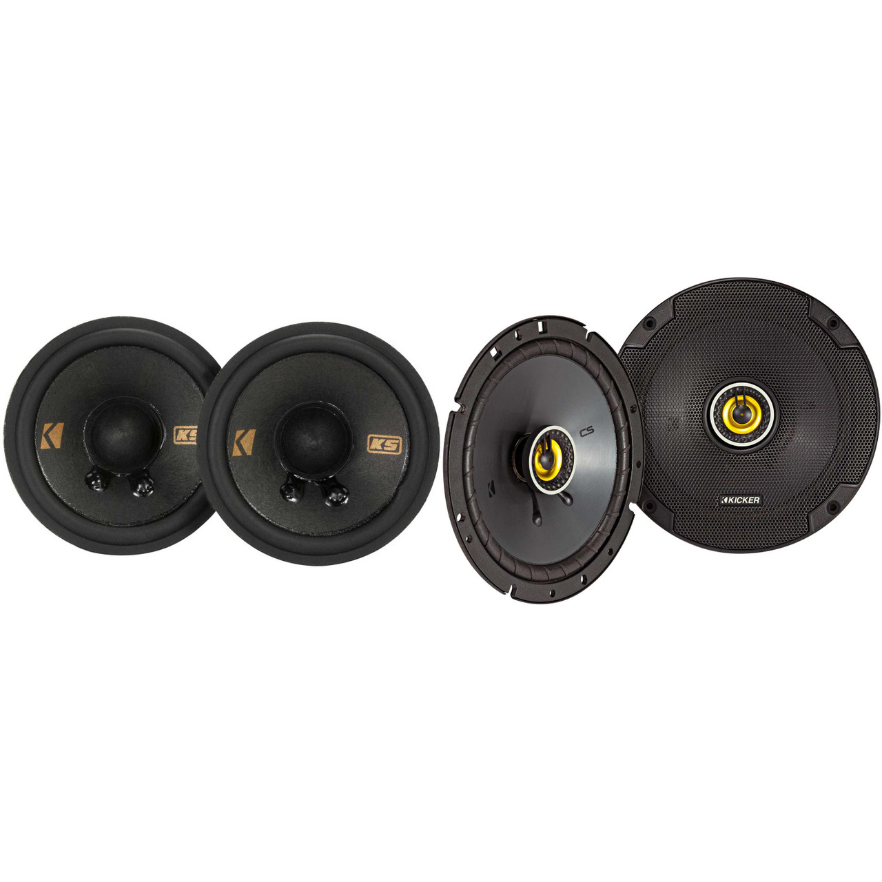 Kicker 46CSC674 CS-Series CSC67 6.75-Inch (165mm) Coaxial Speakers