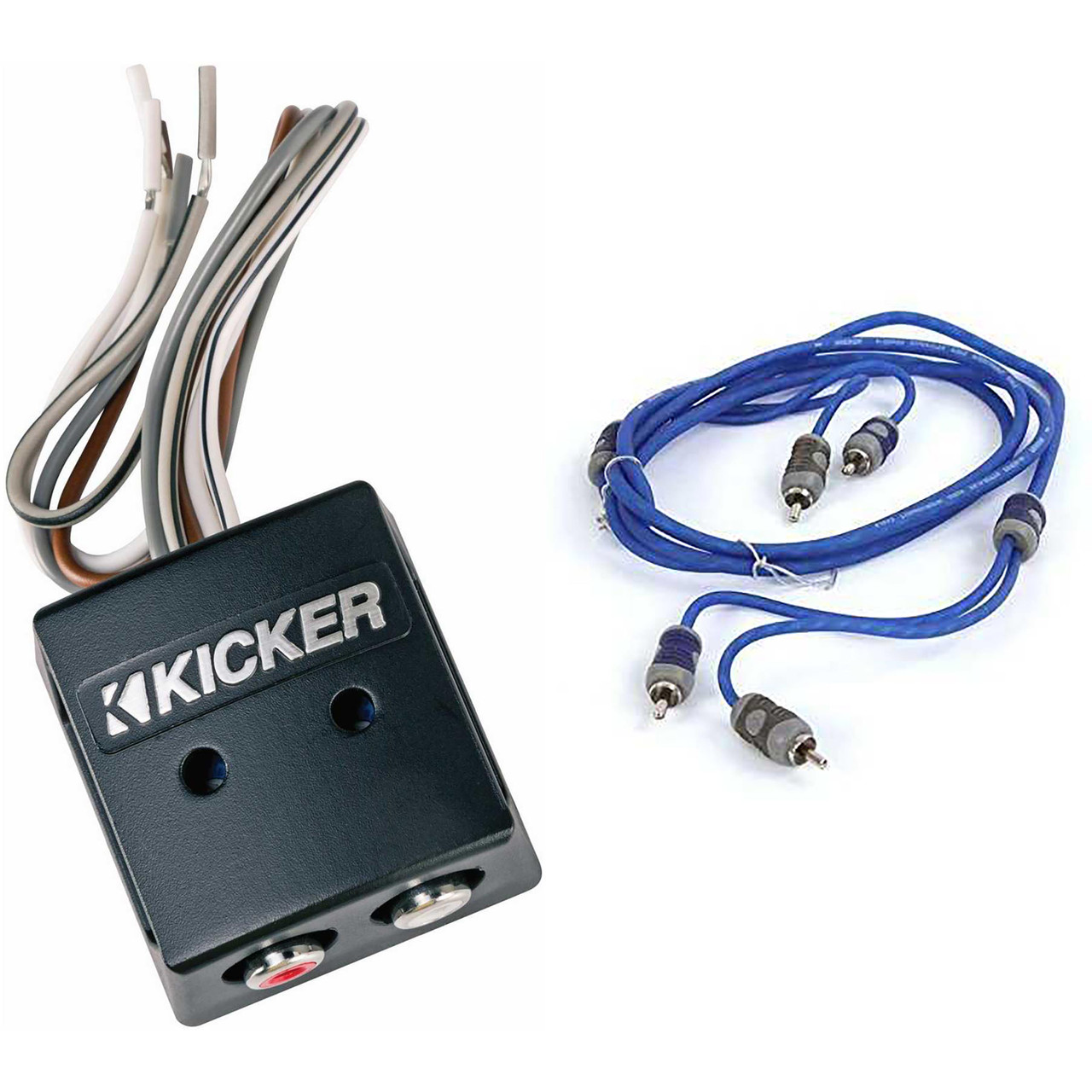 Kicker 46KISLOC K-Series Interconnect, Speaker To Rca W/ Line-Out