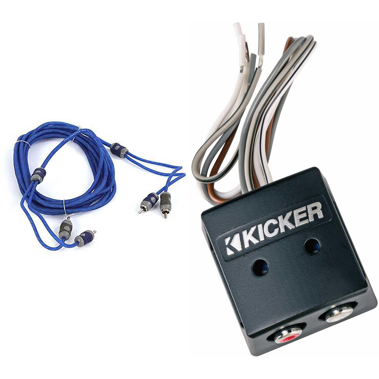 Kicker 46KISLOC K-Series Interconnect, Speaker To Rca W/ Line-Out