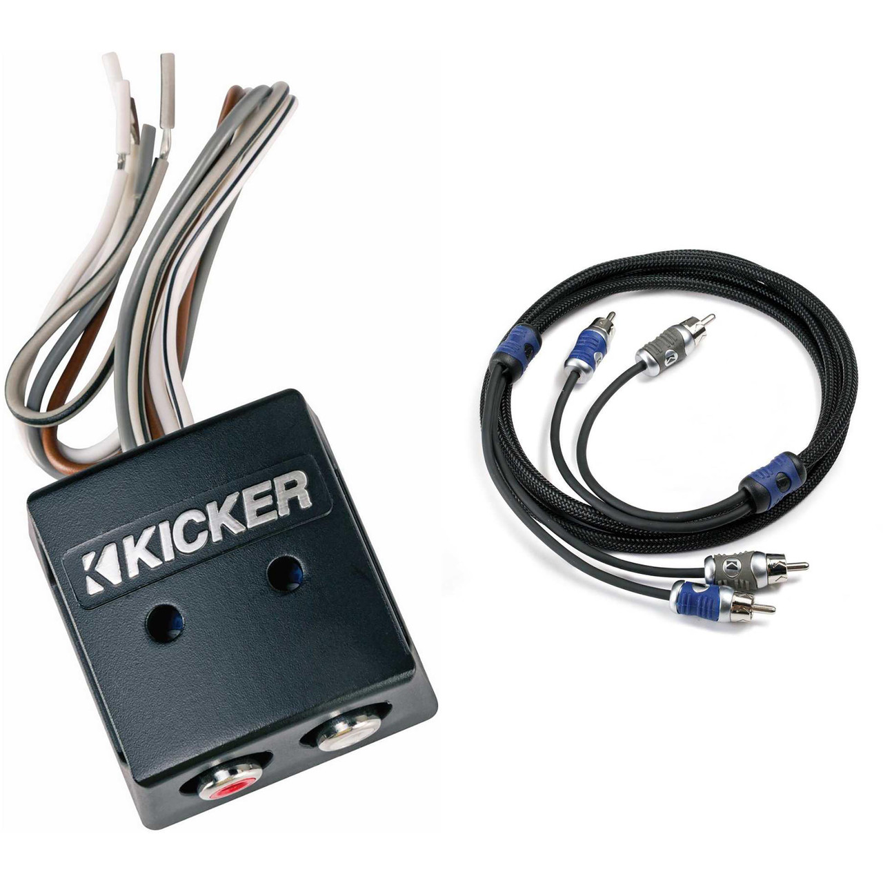 Kicker 46KISLOC K-Series Interconnect, Speaker To Rca W/ Line-Out