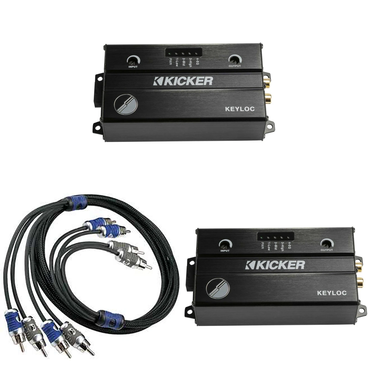Kicker (2) 47KEYLOC Key Series Smart Powered Line-Out Converter