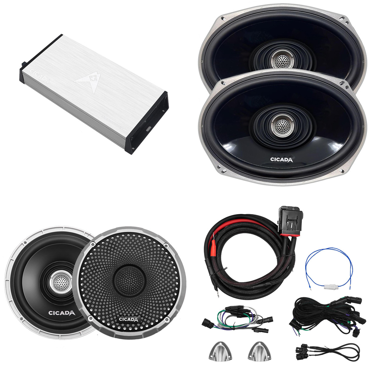 Cicada Audio CX600.4D - 4 X 150 @ 2 Ohm with CX65.2 - Coaxial