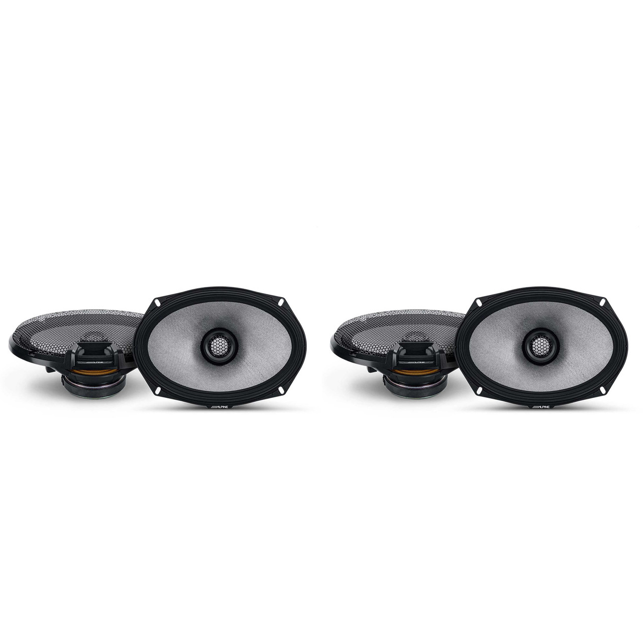 Alpine R2-S69 6x9 Speaker Bundle Compatible with Ram Crew Cab