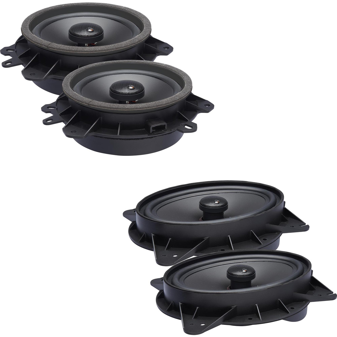 PowerBass OE Series Direct Replacement Coaxial Speakers Compatible