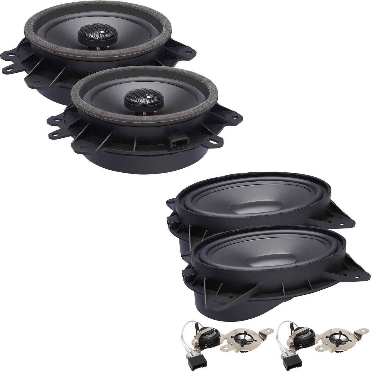 PowerBass OE Series Direct Replacement Speakers With Front