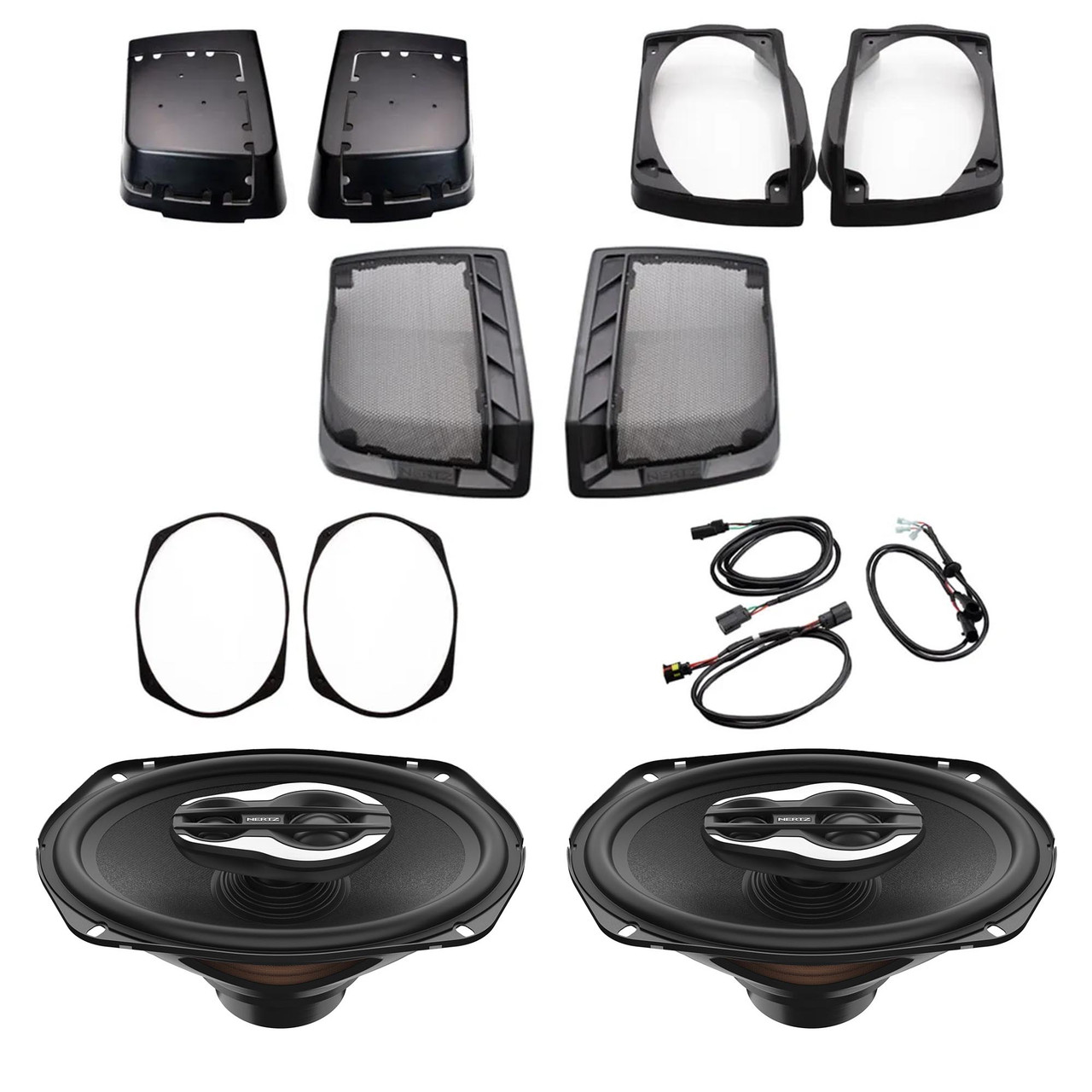 Hertz HD13H 6x9: Compatible with 98-13 Road Glide and Street Glide