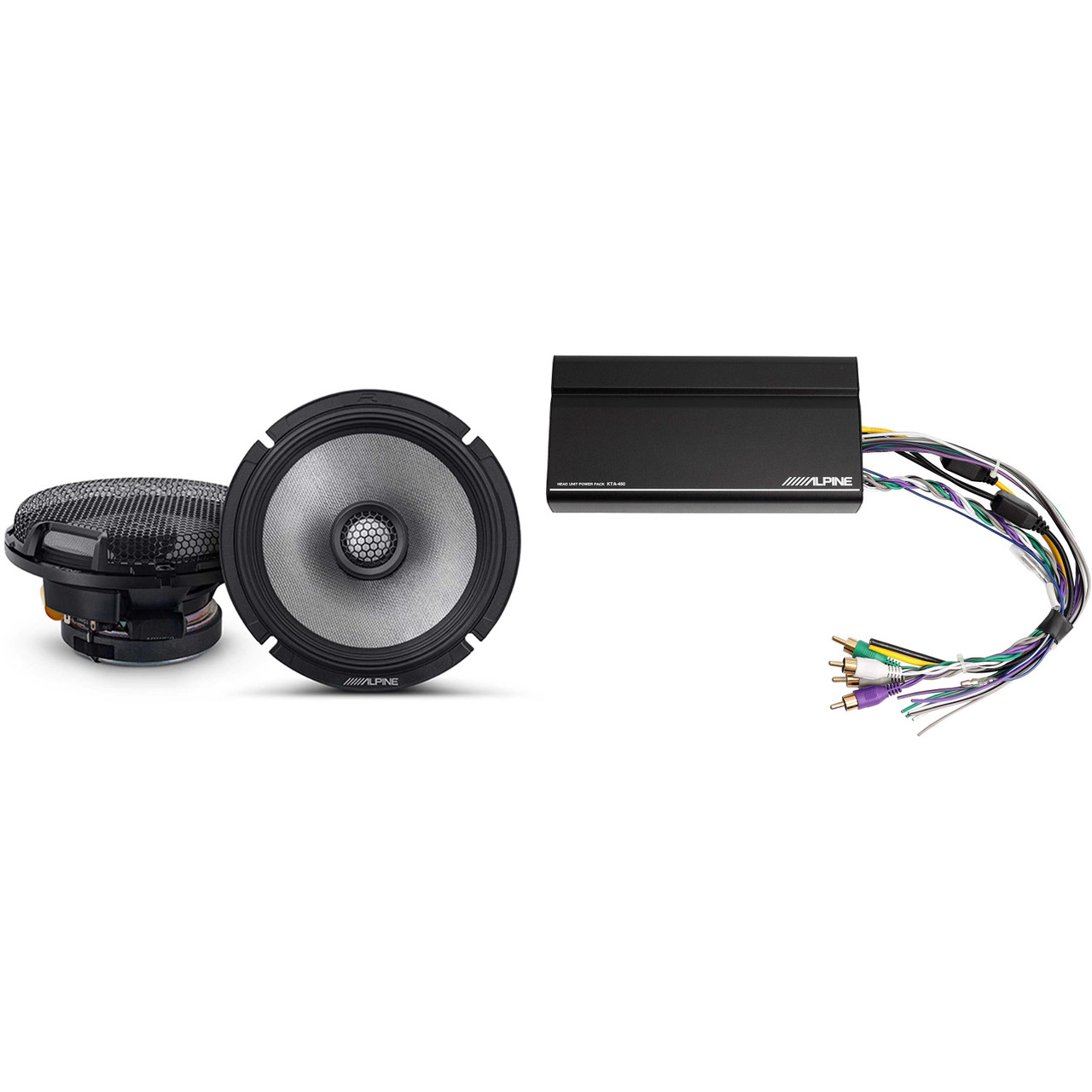 Alpine KTA-450 4 Ch.Power Pack Amp w/ R2-S65 R-Series Speakers