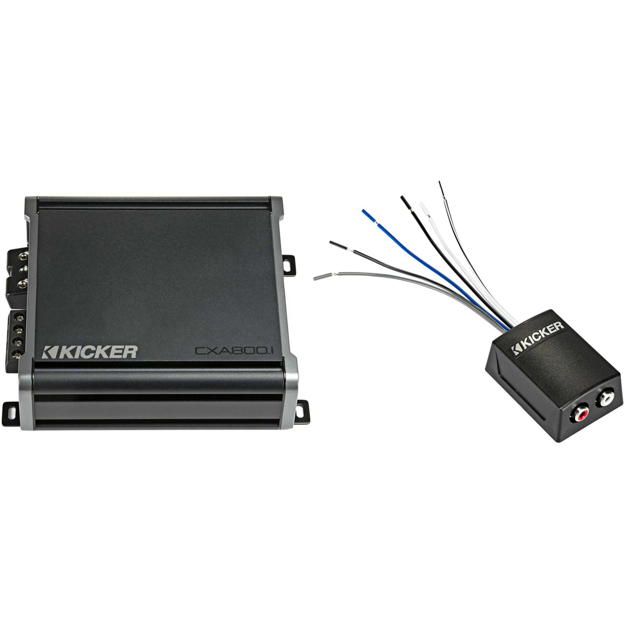 KICKER CXA800.1 800 Watt Mono Amp & KISLOC2 Line Output