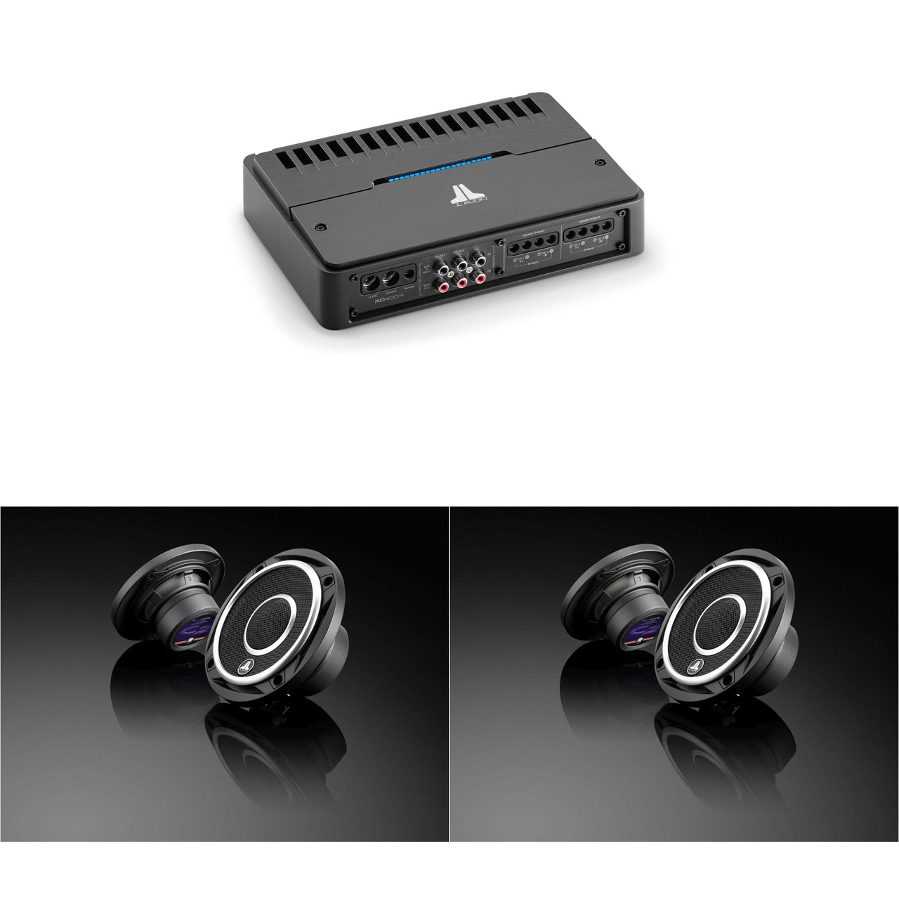 JL Audio 4 Channel RD Amp & (2) C2-400x 4