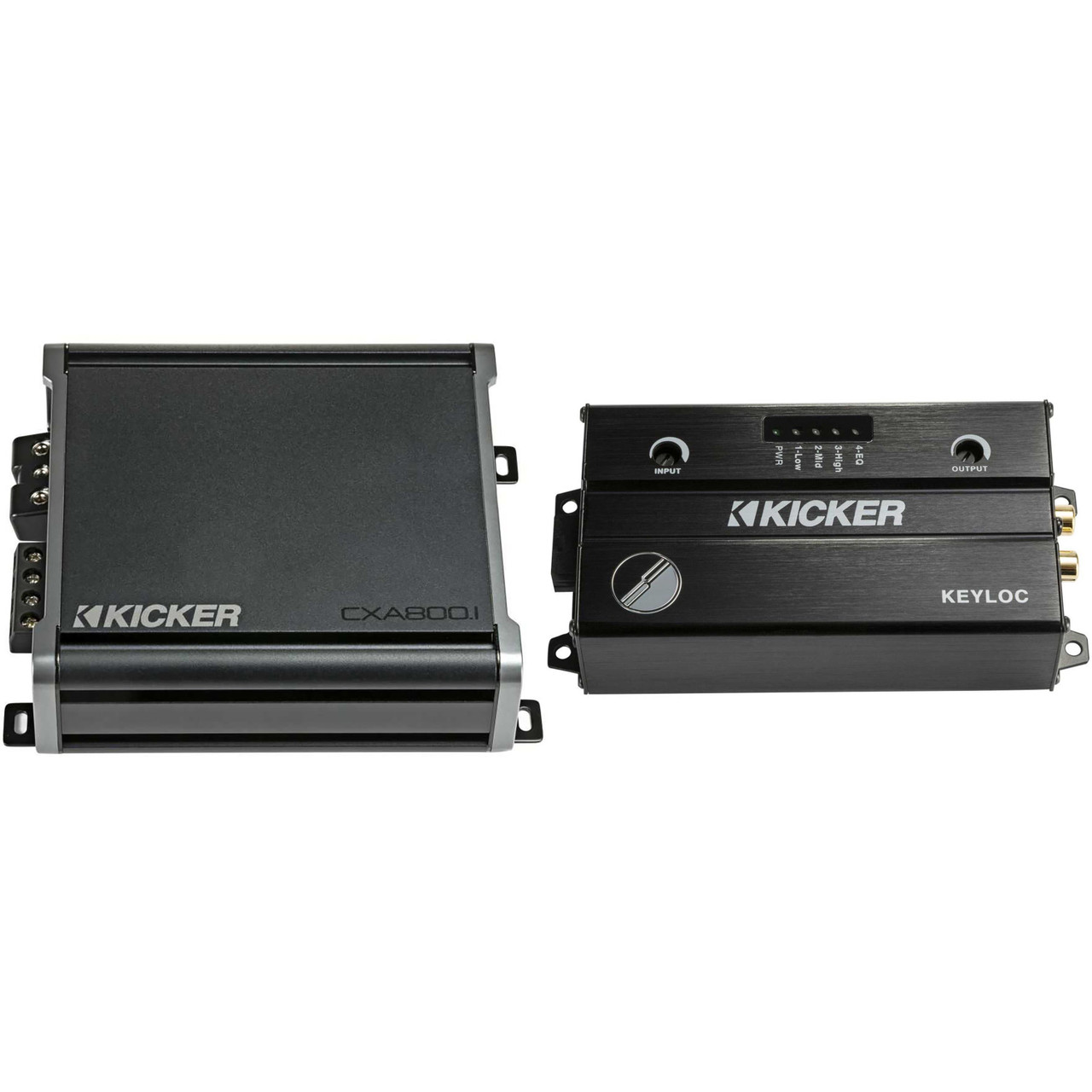 KICKER CX800.1 Mono Amplifier & 47KEYLOC Smart Line Output
