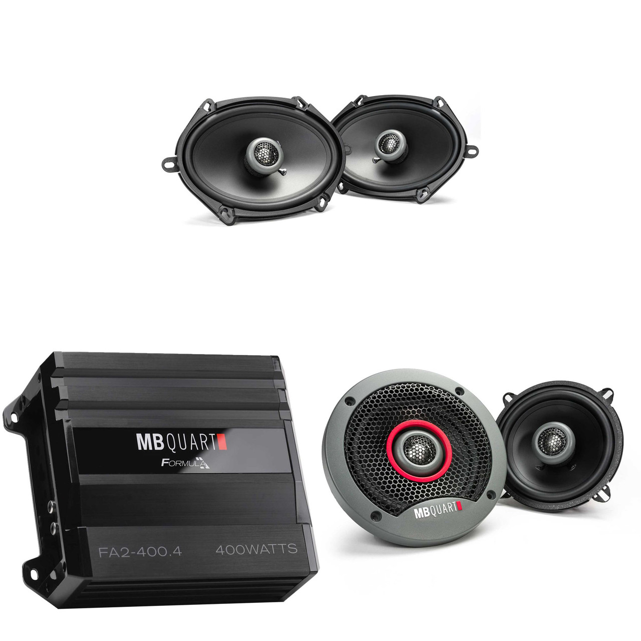 MB Quart FORMULA 400 Watt Amplifier 4-Channel Car Audio