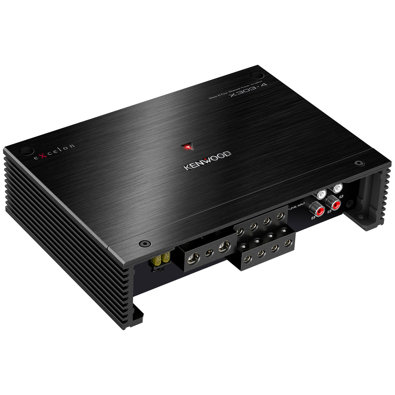 Kenwood X303-4 eXcelon 600W Max Class D 4/3/2 HPF/LPF Channel Amplifier ...