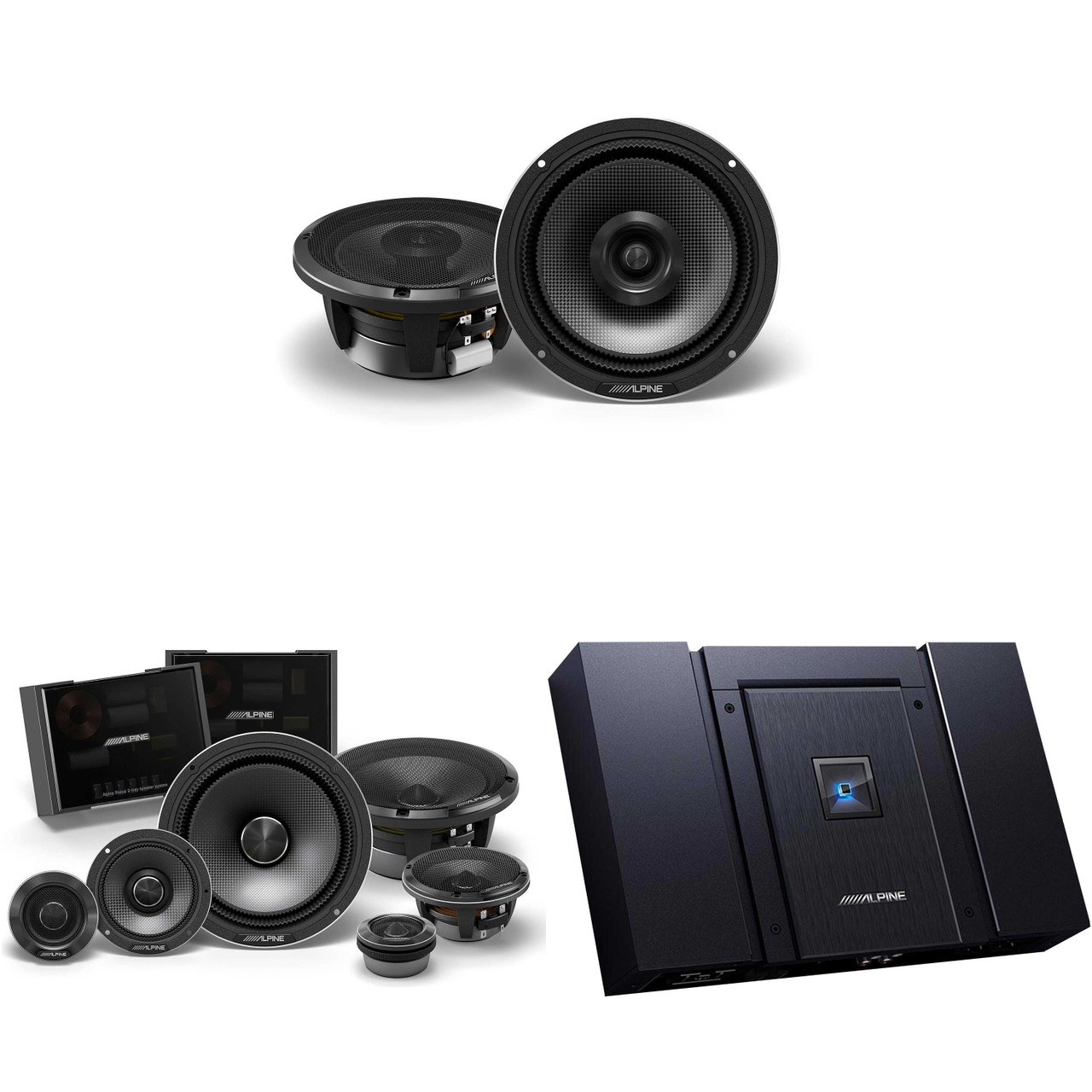 ぺん Alpine HDA-F60 Status Hi-Res 4-Ch Amp & HDZ-653 6.5