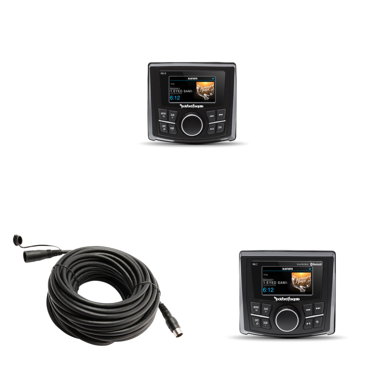 Rockford Fosgate PMX-2 Marine Media Receiver with 2.7” Color
