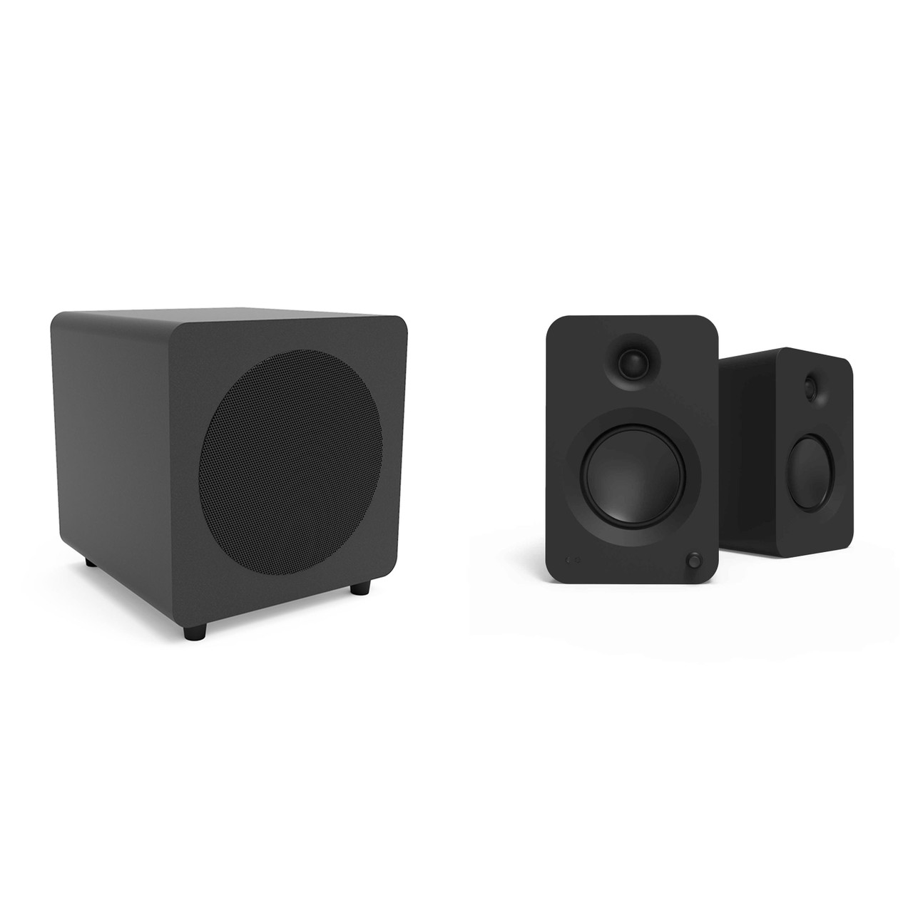 Kanto Ren Powered Speaker System (black) and SUB8 Powered 8in