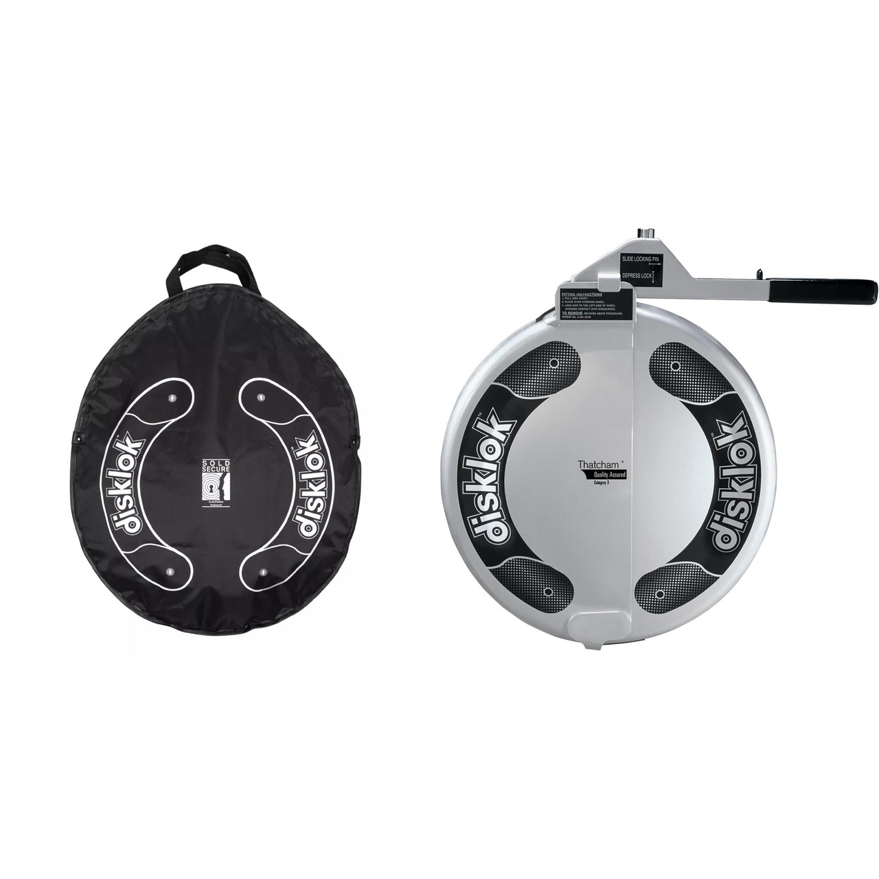 Disklok Medium Steering Wheel Lock with Storage Bag - Creative Audio