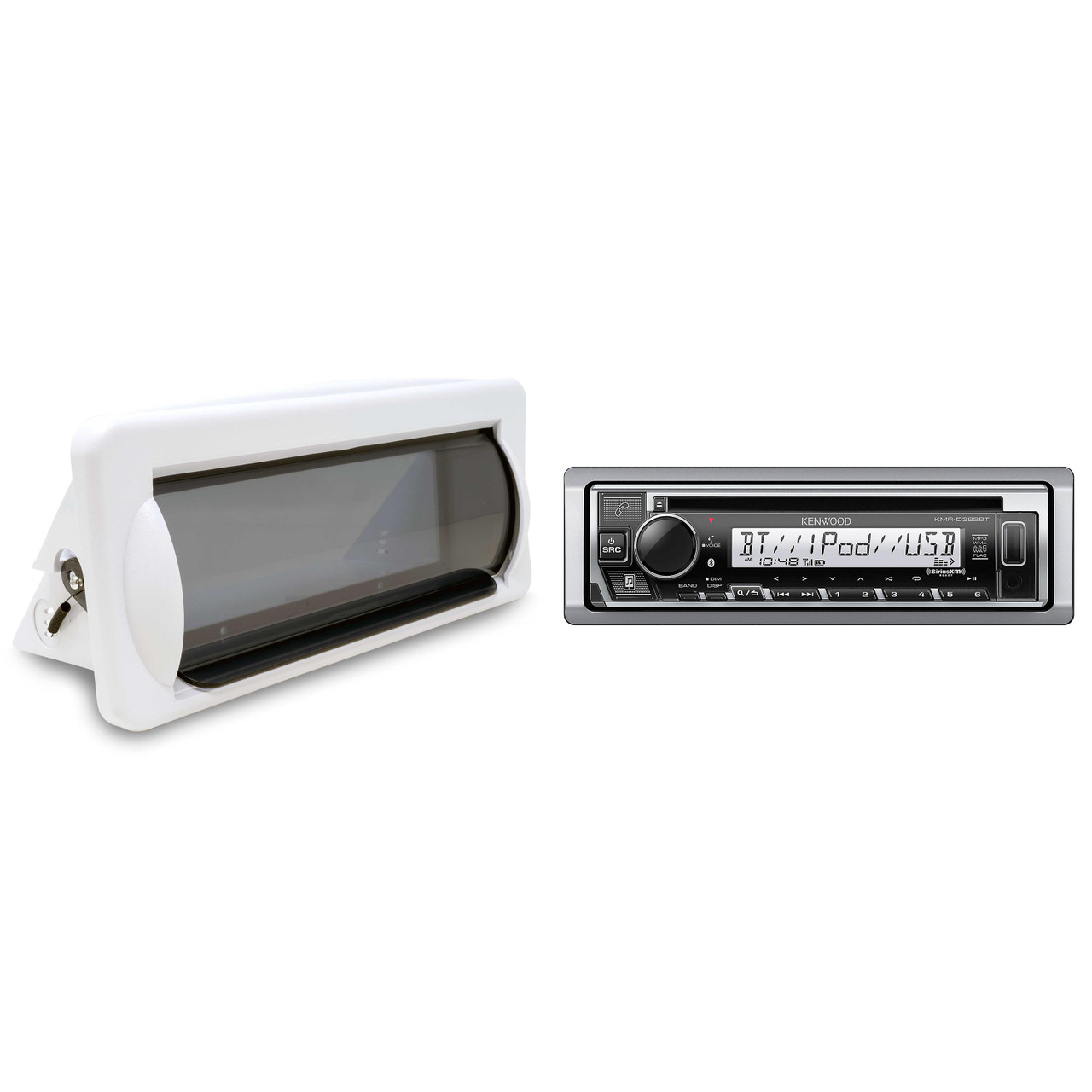 Kenwood KMR-D382BT Marine CD Receiver Compatible w/ Bluetooth with