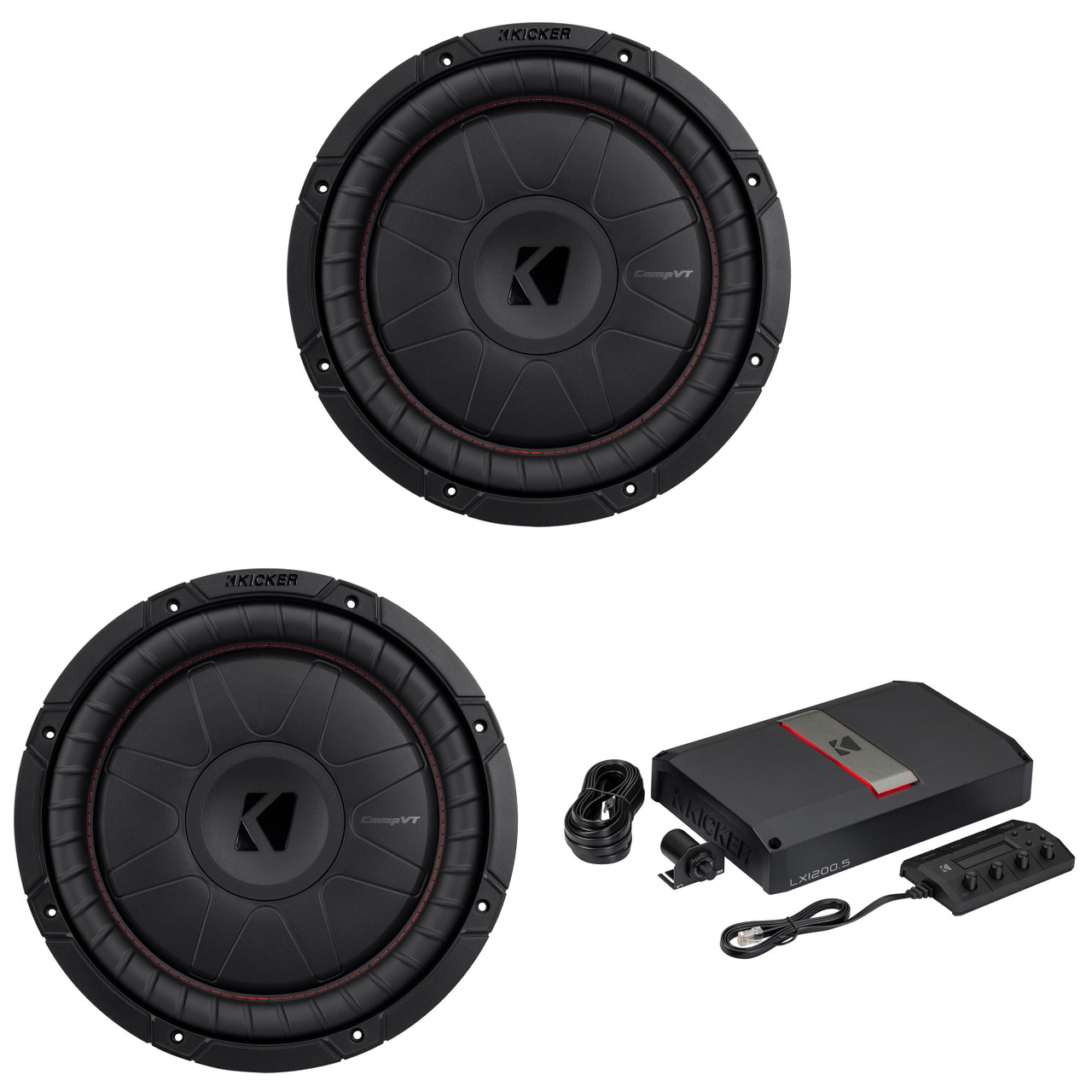 Kicker 12 Inch CVT Thin Woofer Includes (2) 52CVT122 Package with