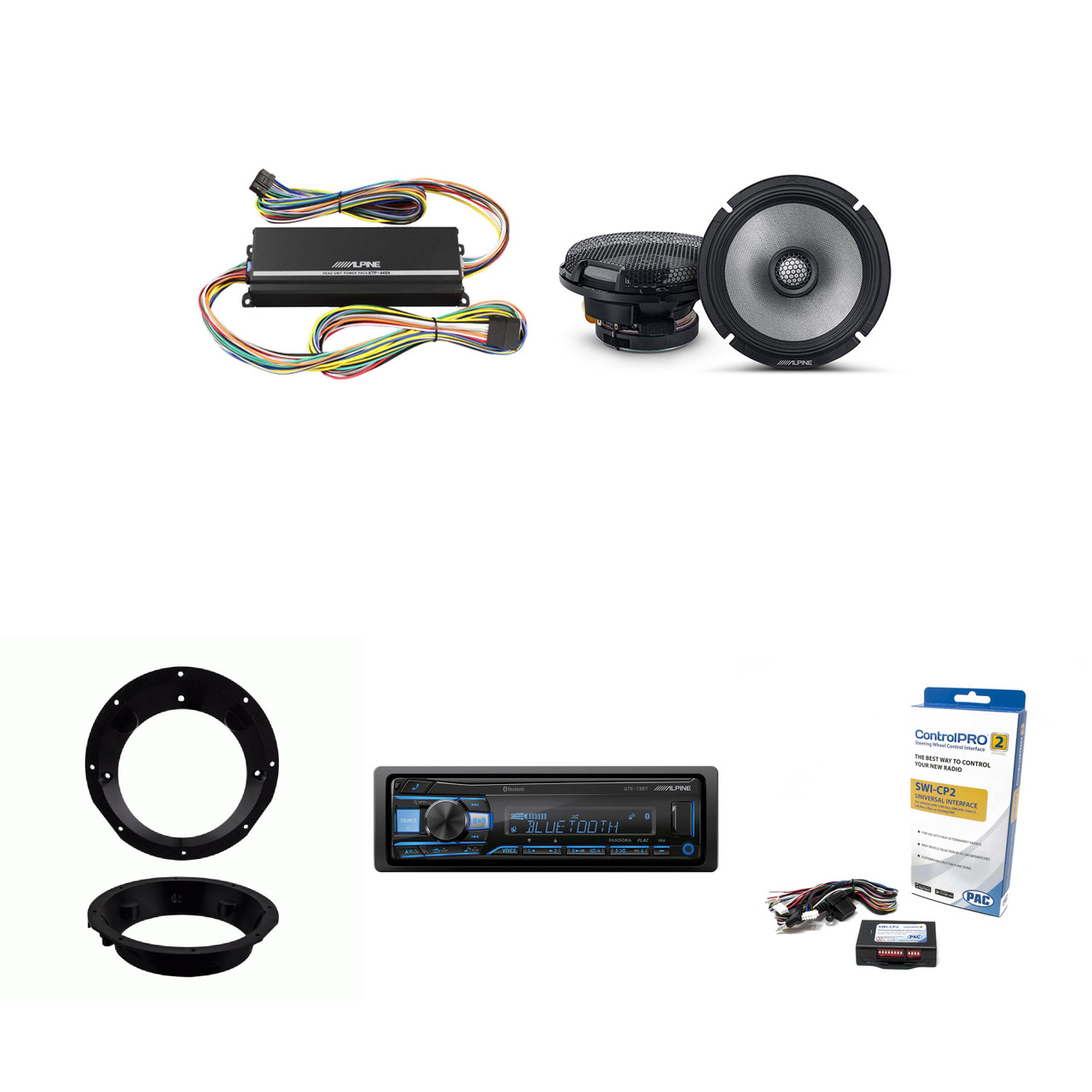 Alpine UTE-73BT Bluetooth Receiver & Handle Bar Control Interface