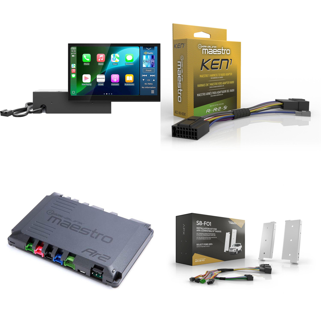 Kenwood DAX800XR Direct Replacement Solution- Factory Fit 8