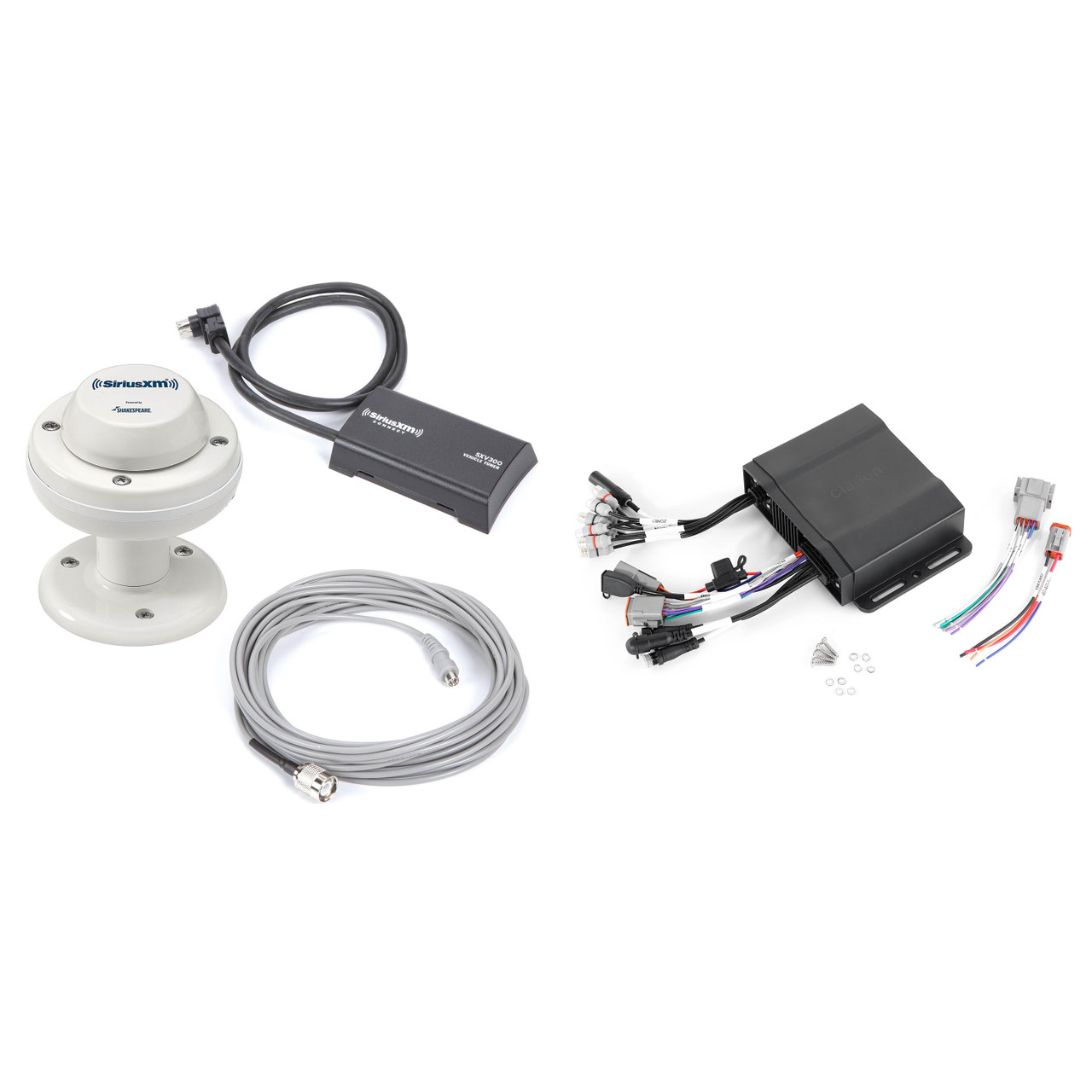 Clarion CMM-30BB Hideaway Marine Source Unit with XM SXV300m1