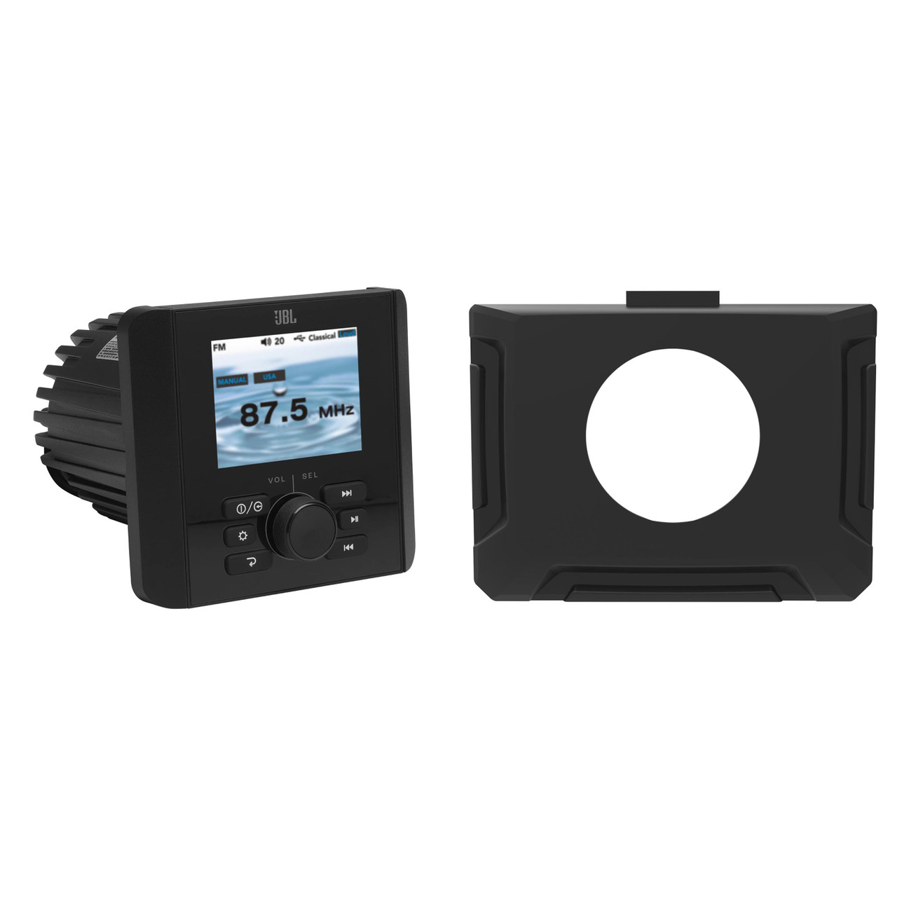 JBL JAM5000N Gauge-Mount Marine Receiver with AM/FM, High Power