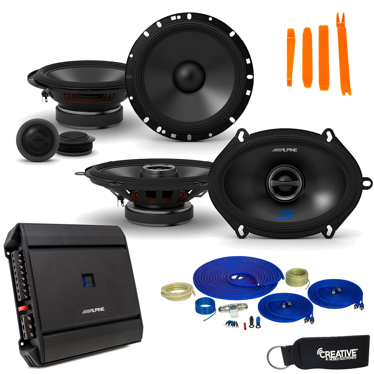 ALPINE オーディオ　セット Alpine Type-S Speaker and Amp Bundle 6.5