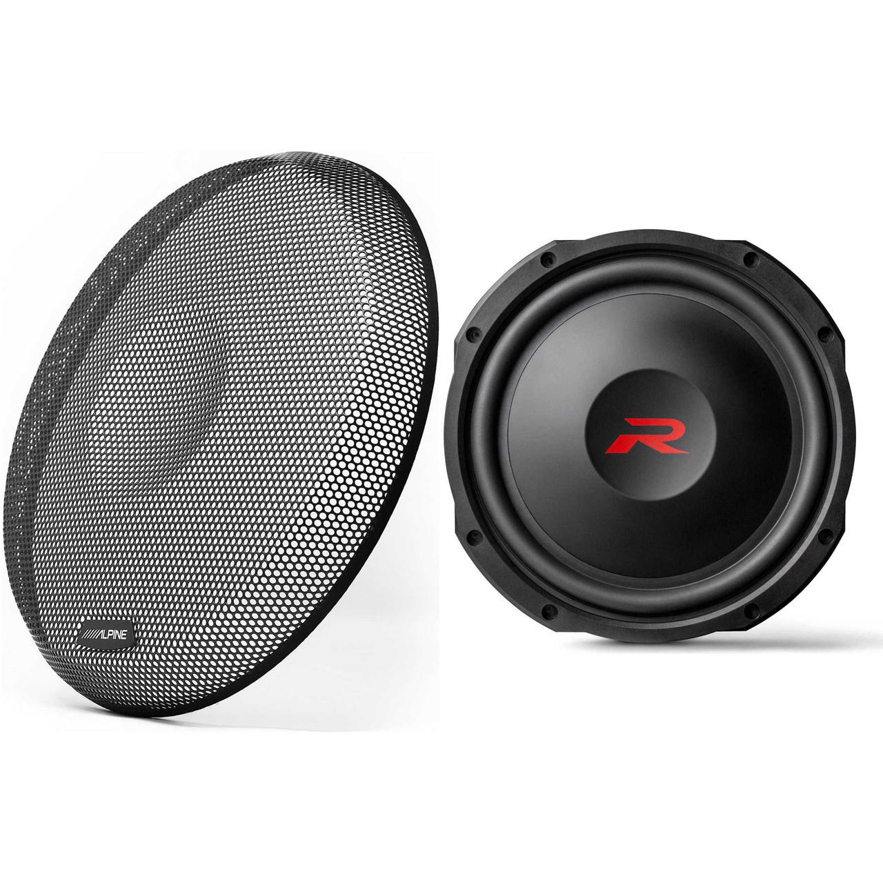 Alpine RS-W12D4 12-inch R-Series Shallow Subwoofer Dual Ohm