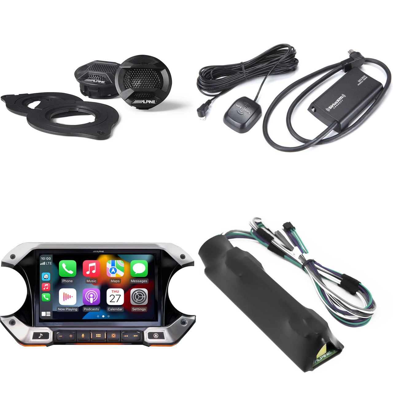Alpine JL Wrangler i509-WRA-JL, SPV-10TW-WRA, Premium Audio