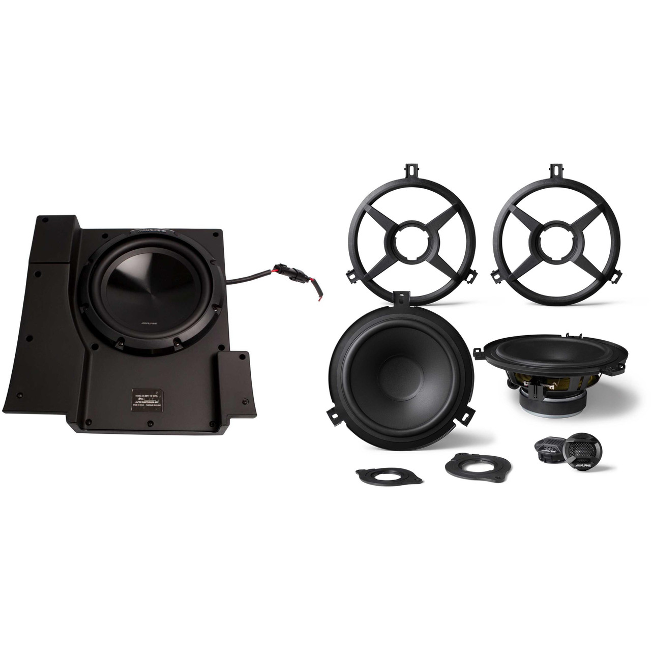 Alpine SPV-65X-WRA 2-Way Weather Resistant Speakers & SBV-10-WRA