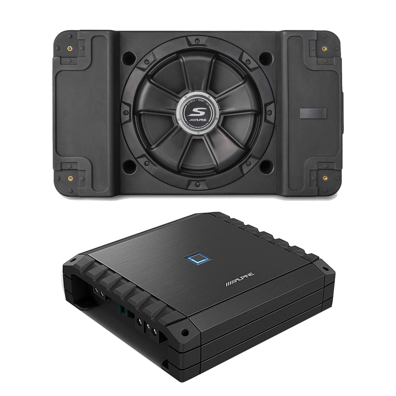 Alpine S2-A60M S-Series Class-D Amp & SS-SB12 Single 12” S-Series