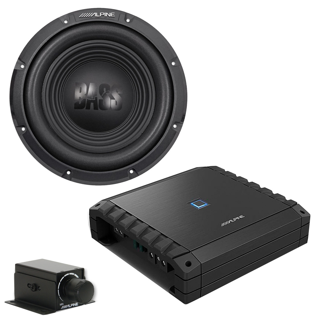 Alpine S2-A60M S-Series Class-D Amp & W12S4 12-Inch Bass Subwoofer