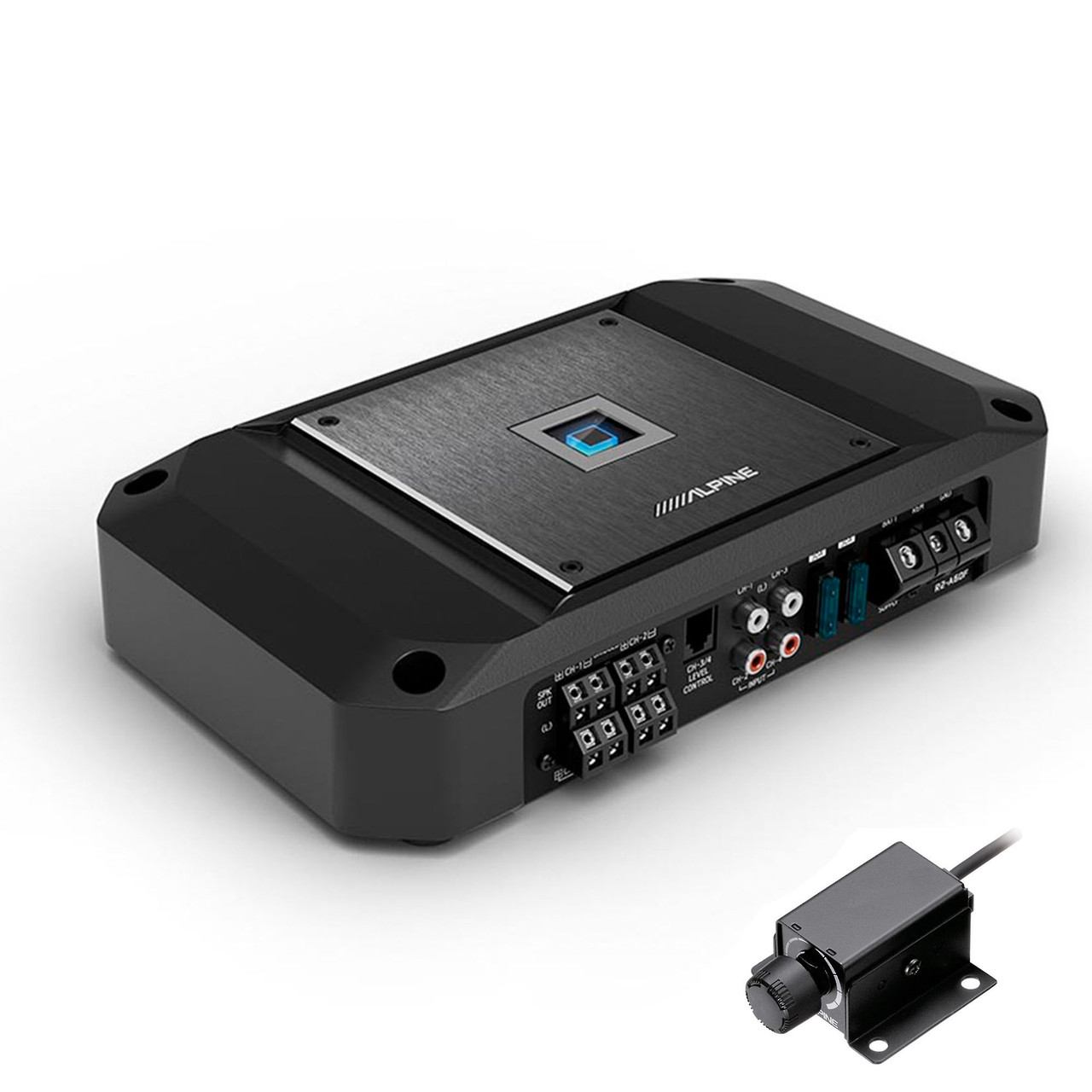 Alpine R2-A60F R-Series 4-Channel Amplifier & RUX-KNOB.2 Remote