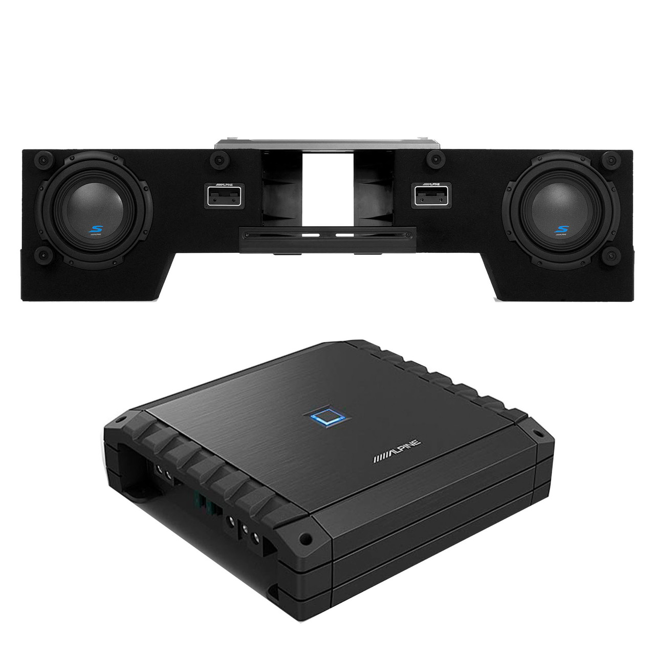 Alpine S-DB8V-TRK Dual 8” Halo S-Series Preloaded Truck Subwoofer