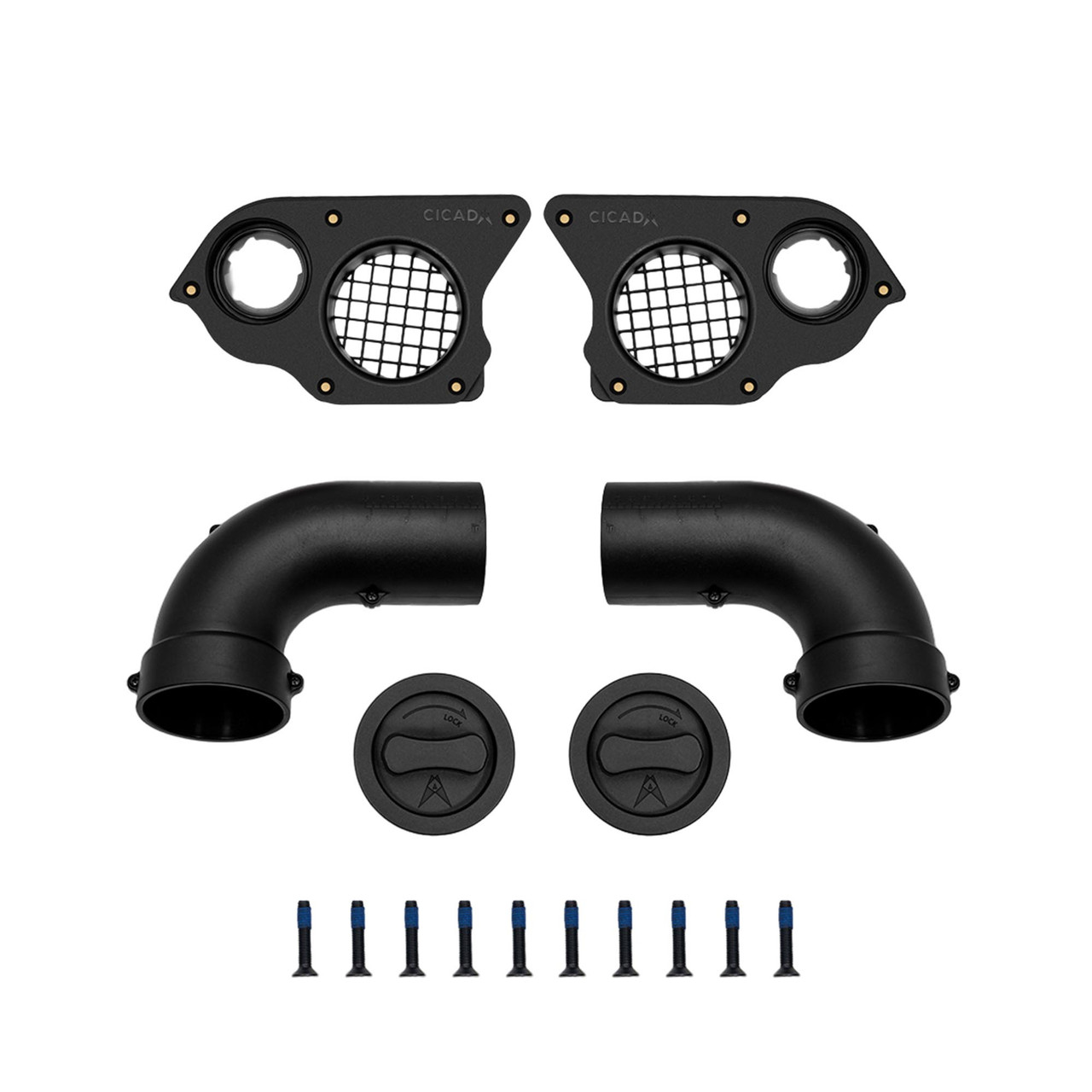 Cicada Audio 24HDPORT3 H-D® 2024+ 3-Inch Right Angle Port with