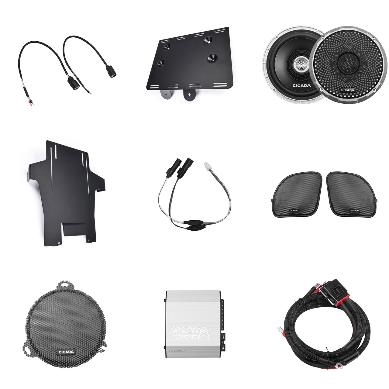 Cicada Audio 14FLXCX-4X2 2014 -2023 H-D 4 CH FLX Amp & 2 CX