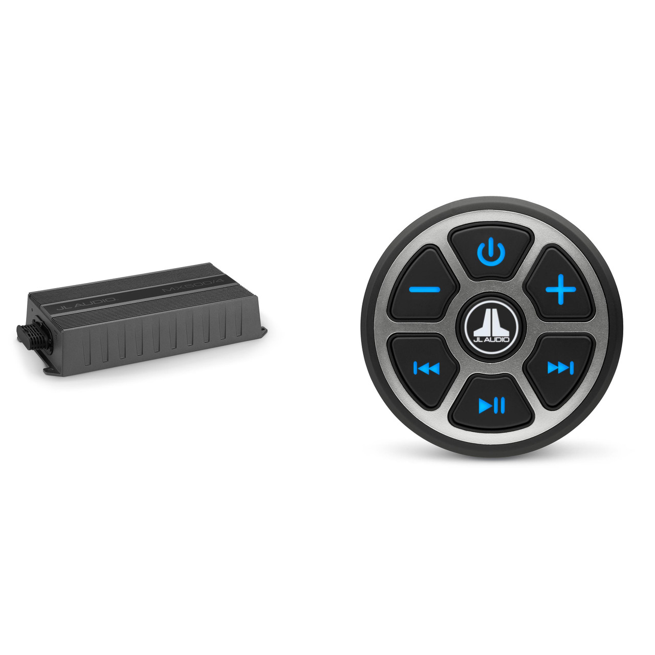 JL Audio UTV Bluetooth Controller & 4 Ch. High Power Amp Bundle