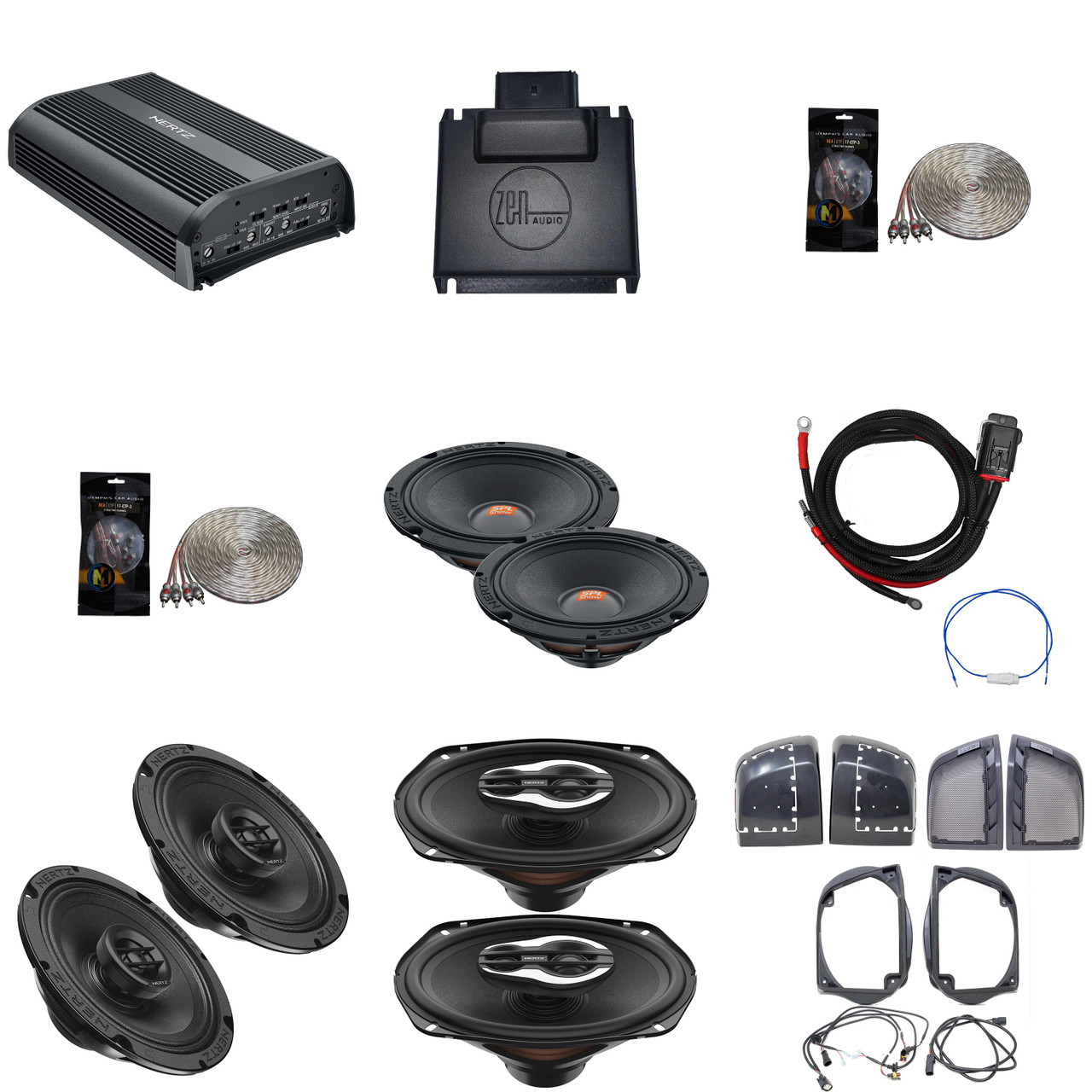 Hertz SPL Stage 4 System with SP-4.900 4 Ch Amplifier plus SX165
