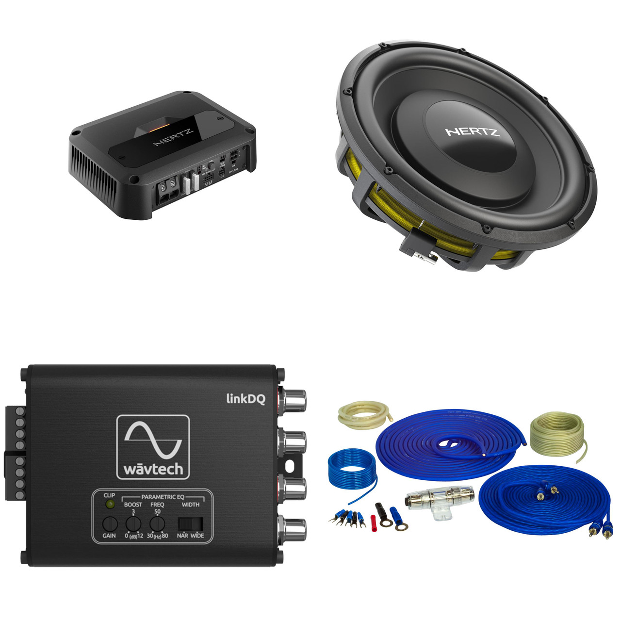 Hertz Complete Premium Shallow Bass Package with CP-1.700, 2 MPS