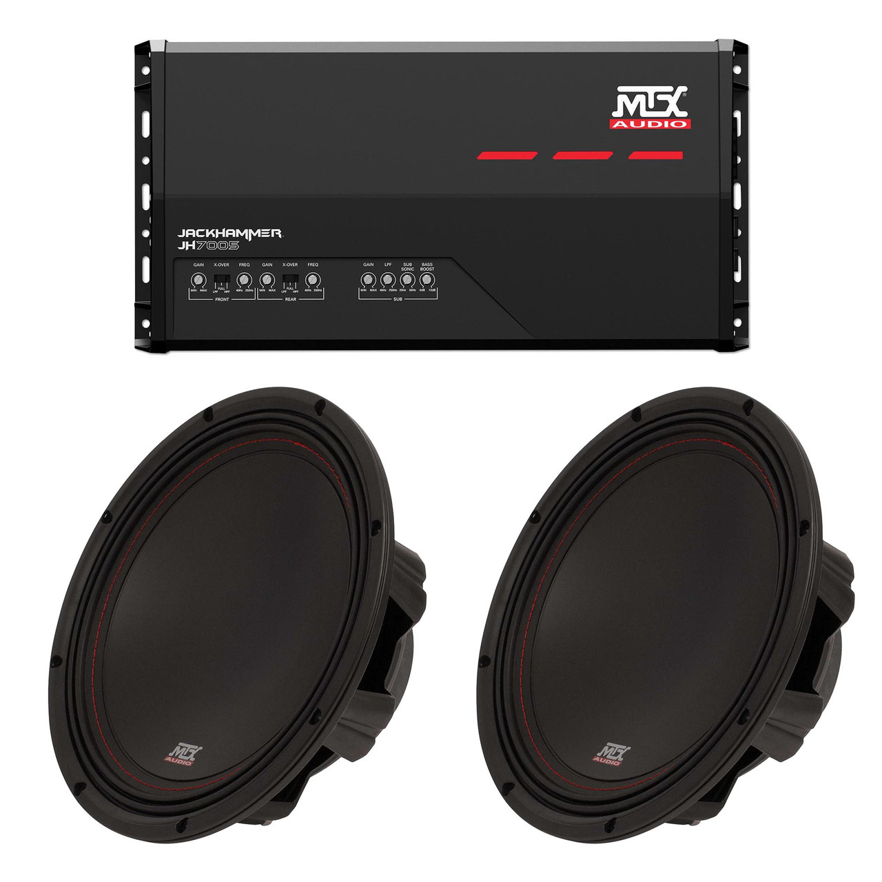 mk nosh 5箱 MTX Audio JH7005 Jackhammer 5 Ch. Amp, (2) 35-Series 10