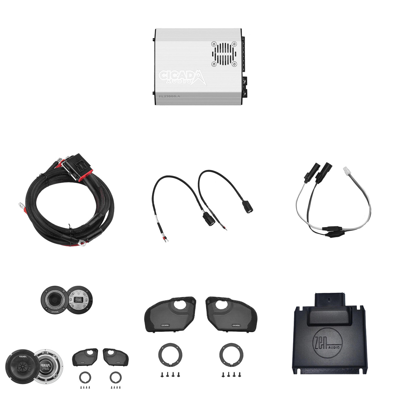 Cicada Audio FLX-CXK 2 Component Speaker System for 24+ HD Road